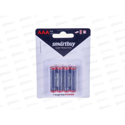 Батарейки SmartBuy R03/4B *4/48/960 Батарейки SmartBuy R03/4B *4/48/960