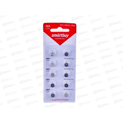 Батарейка SmartBuy AG4-10B *10/100/2000