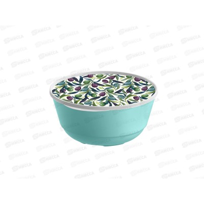 Миска 3л Bergamo с крышкой зеленый 221165818/05 *24 Миска 3л Bergamo с крышкой зеленый 221165818/05 *24