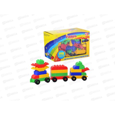 Конструктор &quotРадуга&quot (198 дет) коробка ПИ000029