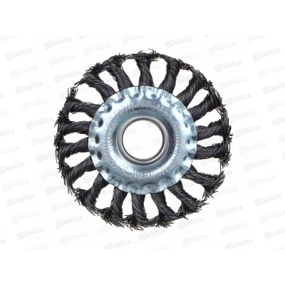 Щетка металлическая для УШМ 100мм/22мм (крученая, дисковая) Рокот 679-016 г Щетка металлическая для УШМ 100мм/22мм (крученая, дисковая) Рокот 679-016 г