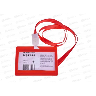 Бейдж MAZARI горизонт.Personality 103*75мм,на шнурке, M-5696 *10