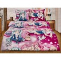Комплект постельного белья 1.5спальный 215*150 бязь наб,пл125 Аниме с 1 наволочкой 70*70 Комплект постельного белья 1.5спальный 215*150 бязь наб,пл125 Аниме с 1 наволочкой 70*70
