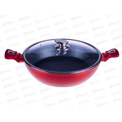 Сковорода с крышкой 32см, ВН-1264 Burgundy Metallic Line Сковорода с крышкой 32см, ВН-1264 Burgundy Metallic Line