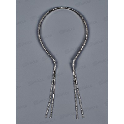 Ободок металл 2ряда,стразы+серьги №6822 Ободок металл 2ряда,стразы+серьги №6822