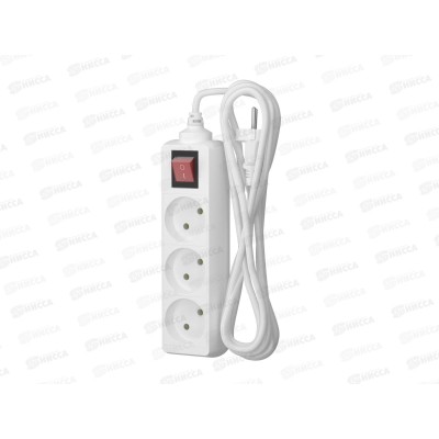 Удлинитель ФОТОН 10-23S 2м 3розетки. 10А выключатель, белый *20 Удлинитель ФОТОН 10-23S 2м 3розетки. 10А выключатель, белый *20
