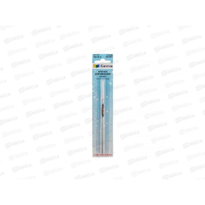 Крючок для вязания №05 "Gamma" МСН сталь d 1.5 мм 12см 12шт в блистере *10 Крючок для вязания №05 "Gamma" МСН сталь d 1.5 мм 12см 12шт в блистере *10