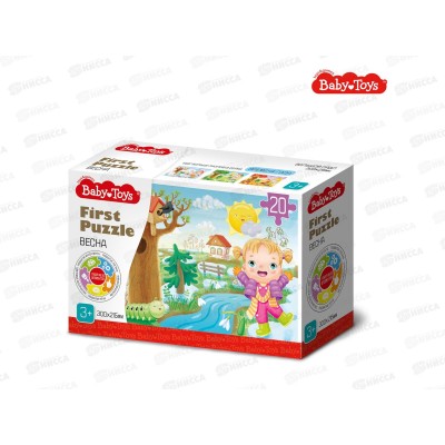 Пазл "Времена года. Весна" 20 элементов 04159 Baby Toys Пазл "Времена года. Весна" 20 элементов 04159 Baby Toys