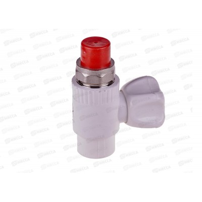 Кран шаровый полипропиленовый для радиатора прямой DN20*1/2&quot, Aqualink, 03638 *5