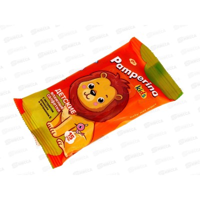 Pamperino влажные салфетки детские Kids с ромашкой 15шт *108 72785 Pamperino влажные салфетки детские Kids с ромашкой 15шт *108 72785