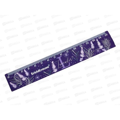 Линейка 15см EK пластиковая,Lavender 57837 Линейка 15см EK пластиковая,Lavender 57837