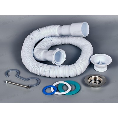 Гофросифон 1 1/2"х40/50 удлиненный с металлической решеткой, F133 *30 Гофросифон 1 1/2"х40/50 удлиненный с металлической решеткой, F133 *30