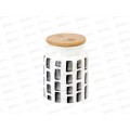 Банка для сыпучих продуктов Bianco&Nero v-900 11*11*14,5 2631100 *16 Банка для сыпучих продуктов Bianco&Nero v-900 11*11*14,5 2631100 *16
