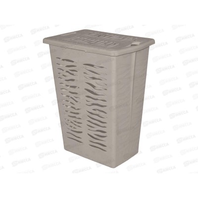 Корзина 30л для белья "Rambai" 377*261*492мм серый 221306835/04 Корзина 30л для белья "Rambai" 377*261*492мм серый 221306835/04
