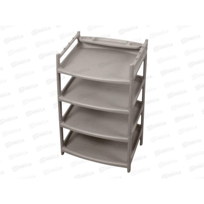 Этажерка для обуви (4 полки) "Rambai" серый 221307335/04 *5 Этажерка для обуви (4 полки) "Rambai" серый 221307335/04 *5