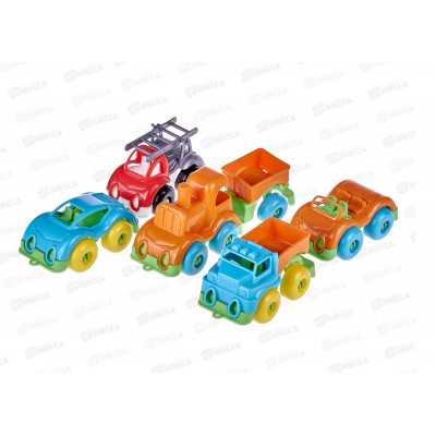 Набор машинок "Вжух в городе" 10см КНОПА, 86262 *4 Набор машинок "Вжух в городе" 10см КНОПА, 86262 *4