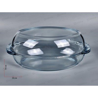 Посуда для СВЧ Утятница овальная с крышкой 2л 33,5*19*12см 59022 *4  (для запекания)