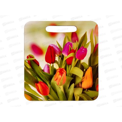 Доска разделочная дерево малая &quotТюльпаны&quot  Л-27 *50