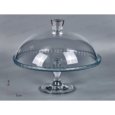 Блюдо для торта с крышкой на ножке 322мм PATISSERIE 95200B*2