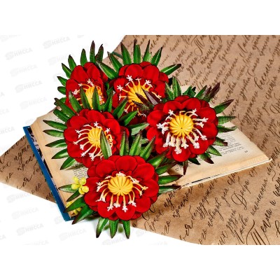 Букет цветов 6голов 50см №48 микс *4/10/40