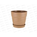 Горшок для цветов &quotInGreen Villa de Fiori&quot 1,1л молочный  шоколад IG660010047 *10