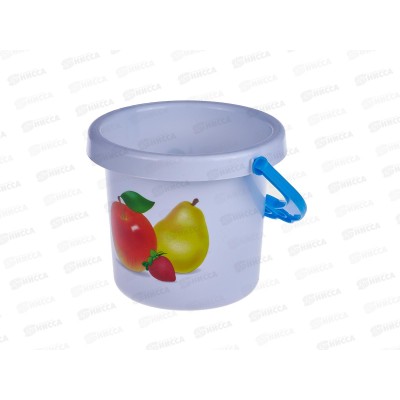 Ведро "Фантазия" белое 0,8л, 01289 *150 Ведро "Фантазия" белое 0,8л, 01289 *150