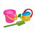 Набор песочный №111, 01811 (ведро 0,8л, лейка 0.3л, совок 21см) *30