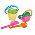 Набор песочный №118, 01818 (ведро 0,6л, сито, грабли 19см, совок 19см, лейка 0,3л) *26 Набор песочный №118, 01818 (ведро 0,6л, сито, грабли 19см, совок 19см, лейка 0,3л) *26