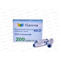 Нитки &quotGamma" (полиэстер) №334 серый 183м 200 я 40/2  *10