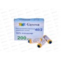 Нитки &quotGamma&quot (полиэстер) №140 темно-желтый 183м 200 я 40/2  *10