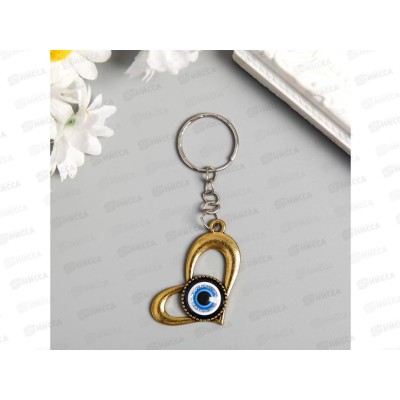 Брелок "Изогнутое сердце" микс 3,8*3,2см 5202724