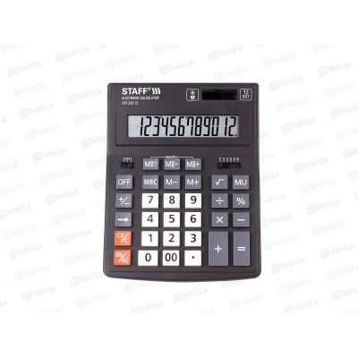 Калькулятор STAFF STF-333 12 разрядный, настольный 250415 *10/40 Калькулятор STAFF STF-333 12 разрядный, настольный 250415 *10/40