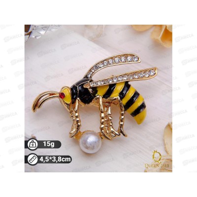 Брошь "Пчелка" с бусиной 2997103 Брошь "Пчелка" с бусиной 2997103