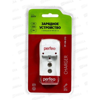Батарейка Зарядное устройство PERFEO PF-VN-420 Ni-MH/CD 220V 4 слота АА/ААА Батарейка Зарядное устройство PERFEO PF-VN-420 Ni-MH/CD 220V 4 слота АА/ААА
