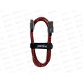 Кабель PERFEO USB2.0 A вилка - USB Type-C вилка,1м,черно-красн, U4901 Кабель PERFEO USB2.0 A вилка - USB Type-C вилка,1м,черно-красн, U4901