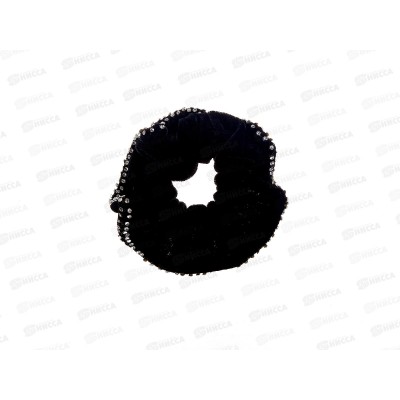 Резинка для волос бархатная со стразами крупная, цветная №6635 Резинка для волос бархатная со стразами крупная, цветная №6635