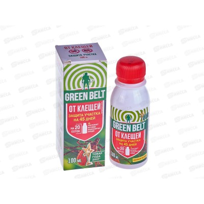 Концентрат от клещей для защиты участка, 100мл GREEN BELT /48  02-766
