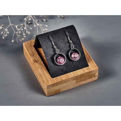 Серьги под серебро с цветными стразами &quotBijovx&quot №125 в ассортименте