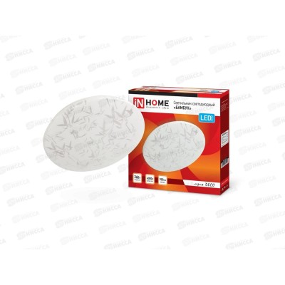 Светильник светодиодный inHOME DECO БАМБУК 36Вт 4000К 380*55мм *10 Светильник светодиодный inHOME DECO БАМБУК 36Вт 4000К 380*55мм *10