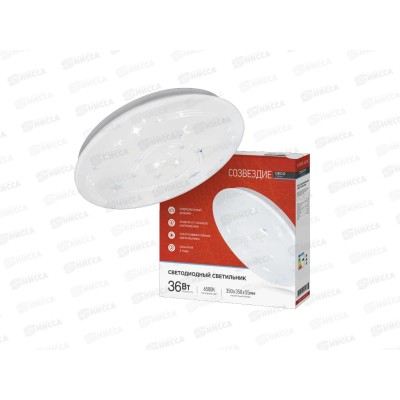 Светильник светодиодный inHOME DECO СОЗВЕЗДИЕ 36Вт 6500К 380*55мм *10 Светильник светодиодный inHOME DECO СОЗВЕЗДИЕ 36Вт 6500К 380*55мм *10