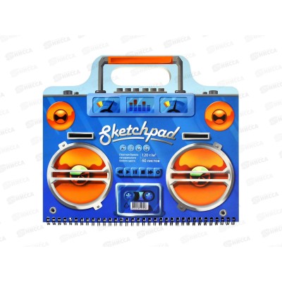 Скетчпад ФЕН 60листов Магнитофон,59744*5/20 Скетчпад ФЕН 60листов Магнитофон,59744*5/20