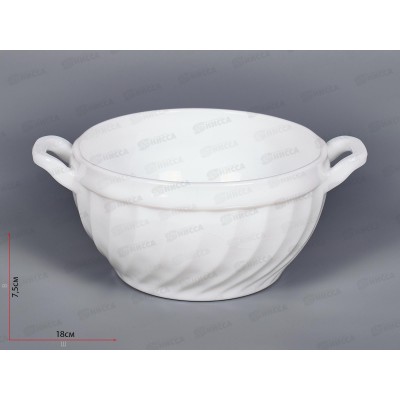 Бульонница 750мл 750-058 Белая *3/24