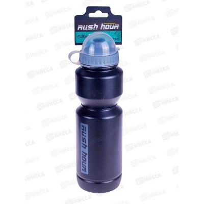 Фляжка велосипедиста 1000мл с крышкой серый RUSH HOUR, 281525  гб