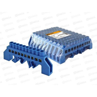 Шина нулевая "N" в изоляторе на DIN-рейку 8х12мм 10групп, TDM, 0078 Шина нулевая "N" в изоляторе на DIN-рейку 8х12мм 10групп, TDM, 0078