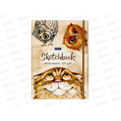 Скетчбук 80-50л кл. Hatber Верь в себя! , офс.греб 23722*3/18
