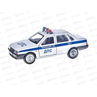 Машина &quotТЕХНОПАРК&quot металлическая  LADA-2108/21099 Милиция, 12см,343373*12