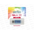 Флэш-карта Perfeo USB 64Gb E01 Blue economy series