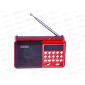 Радиоприемник Perfeo PALM цифровой FM+ 87.5-108МГц, MP3, питание USB или аккум. 18650, красный, PF_A4871