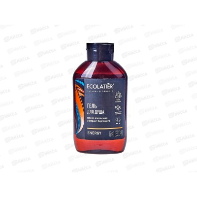 ECOLATIER Мужской гель для душа Energy 400мл 832100 *10 ECOLATIER Мужской гель для душа Energy 400мл 832100 *10