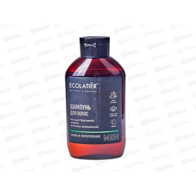 ECOLATIER Мужской шампунь Сила и укрепление 400мл 831101 ECOLATIER Мужской шампунь Сила и укрепление 400мл 831101